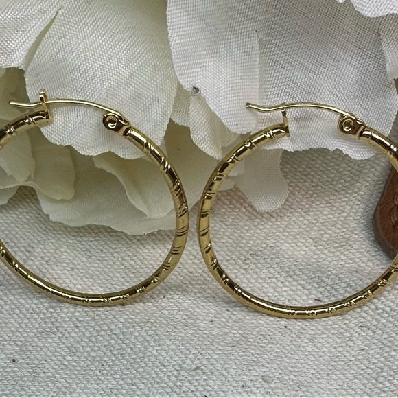 14k Hoop Earrings “Cleo” - Picture 2 of 4